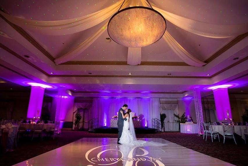 PACKAGE 1 Room Set-up Banquet Tables and Chairs Skirted Gift, Cake and Registration Tables Dance Floor and Space for DJ Elevated Staging for Head Table or