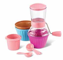 set includes: 1 Plunger, 3 Candy Cups & 3 Spoons