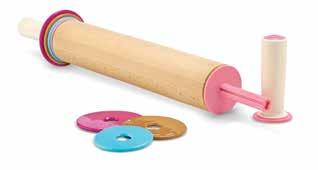 easy storage BAKING ROLLING PINS ADJUSTABLE ROLLING PIN 73809 9 pieces 12" x 2.
