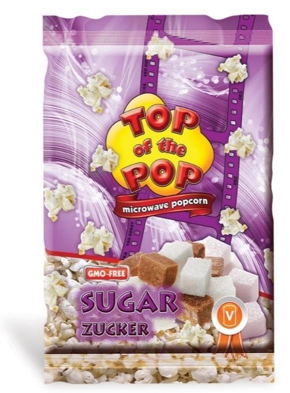 Microwave popcorn SUGAR Ingredients: Popcorn, partially hydrogenated palm