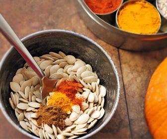 Roasted Pumpkin Seed Recipes You have a boring bowl of pumpkin seeds Now what? Roast them, dress them up and slap em into a fabulous, low carb pumpkin recipe.