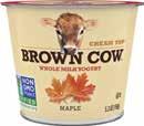 on some items BROWN COW Cream Top Yogurt 5.3 oz.