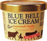 866 (66) 87-81 Blue Bell Ice Cream Half Gallon