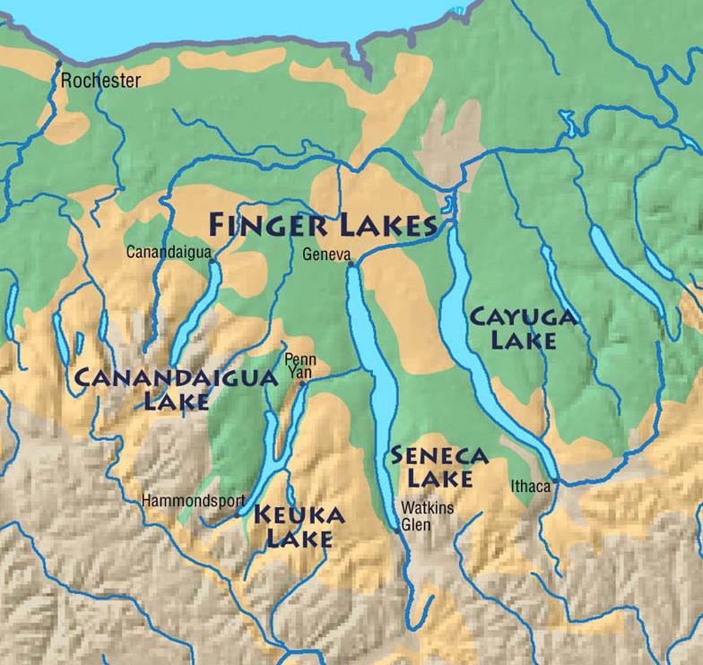 112 Soils of New York State Soil map: Finger Lakes Region Soil Map Legend Areas where more than 60% of the soils are suitable for agriculture with no more than moderate limiting factors.
