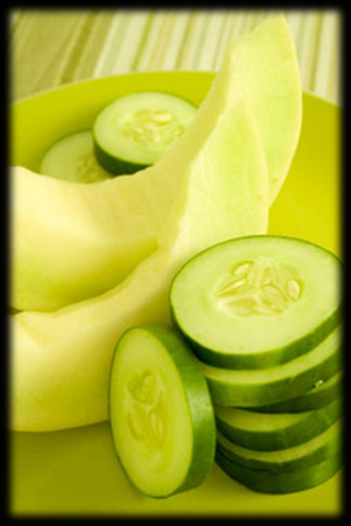 The amazing aroma of freshly sliced cucumbers and