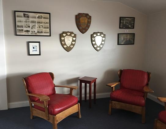 The lounge, which features photographs of the men and women who have led our Club