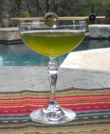 of heat on the finish. Served up Ten 4 Vodka, fresh lime juice, jalapeno, cilantro and Chartreuse.