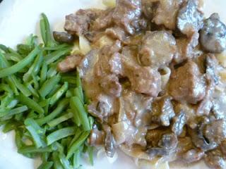 Crockpot Beef Stroganoff Serves: 6-8 Prep Time: 10 min Cook Time: 8 hours on low 4 hours on high 1.