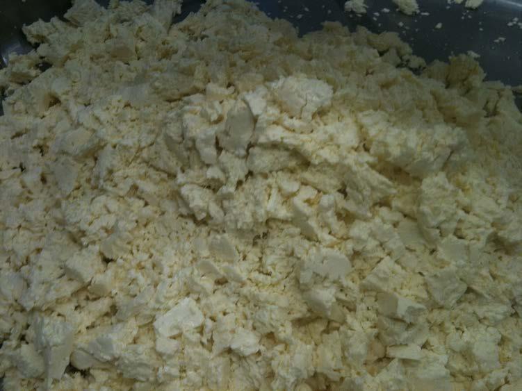 7. Milling The mill further reduce curd size and