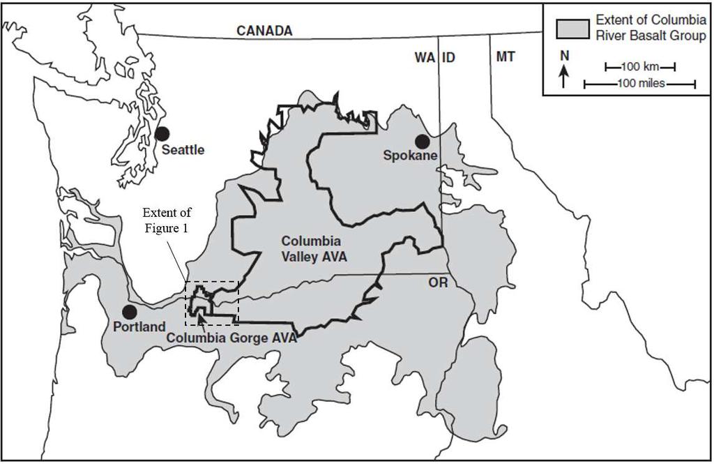 8 Figure 3. The Columbia River Basalt Group is a large flood lava province that covers more than 167.