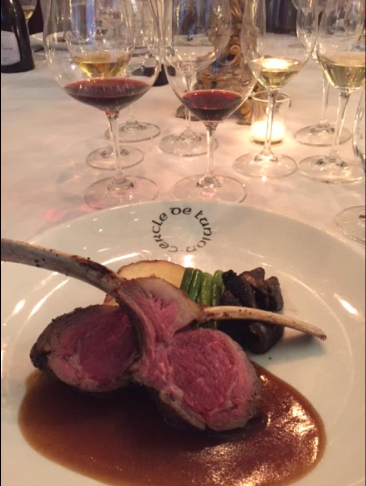 Rack of Lamb, Bordelaise Sauce, paired