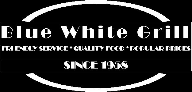Brown changed the name on his restaurants to Blue White Grill, because of the blue and white color scheme. Mr. Brown Incorporated The Blue White Grill on May 9, 1958.
