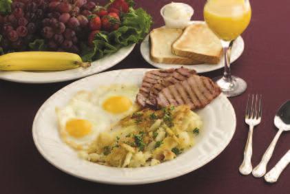 Eggs Served with home fries and toast Two Eggs 2.99 with ham, bacon, sausage, Taylor ham, Canadian bacon, chorizo or corned beef hash 5.99 Steak & Eggs 13.