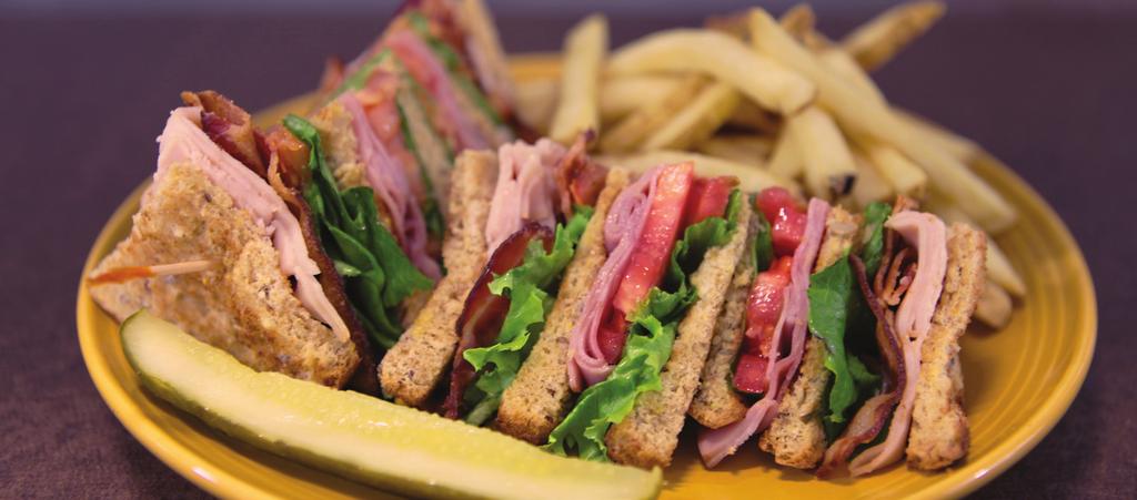 SIGNATURE SANDWICHES Served with your choice of french fries, sweet potato fries or coleslaw, unless otherwise noted. Substitute onion rings, soup or house salad for an additional $1.49.