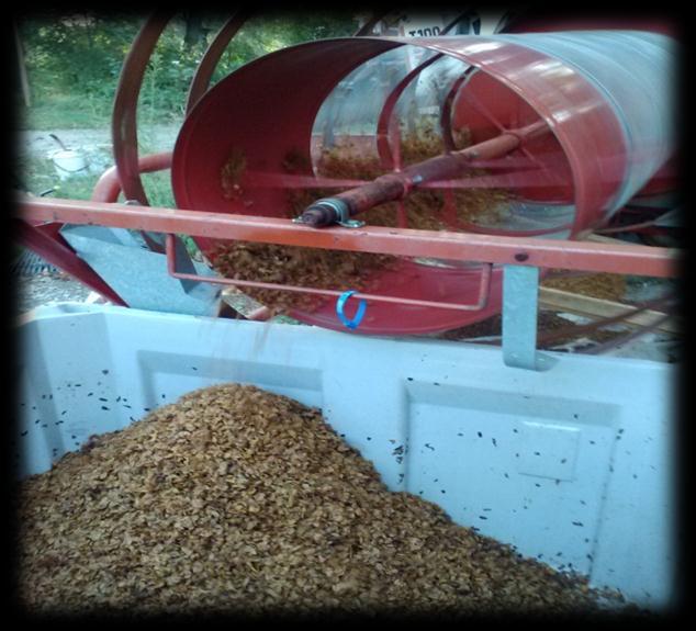Automated (regional cooperative) Repurposed Seed Cleaner (trommel)