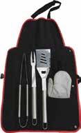 stainless ~ 43 cm BARBECUE TOOL SET LUXUS, 5 PIECES