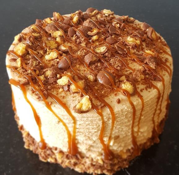 Caramel Latte Gateaux Ingredients Cloverhill Codes Weights Caramel Latte Gateaux Clover Hill Sponge Mix CAMX034 2 000 Water 1 200 Fresh Cream N/A 3 000 Icing Sugar (Optional) SUSW009-70 Sahnissimo