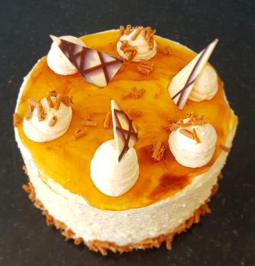 Banana Caramel Gateaux Ingredients Cloverhill Codes Weights Banana Caramal Gateaux Clover Hill Sponge Mix CAMX034 2 000 Water 1 200 Fresh Cream N/A 3 000 Icing Sugar (optional) SUSW009-70 Sahnissimo