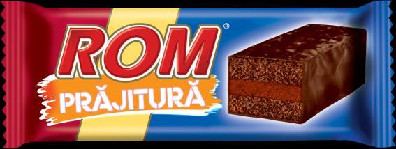 Pastry Strong Romanian sensations! Rom Cake! Authentic Rom is considered by the Romanian consumers as a dynamic, trustworthy brand, as proven by the nominalization as SUPERBAND in 2013*.