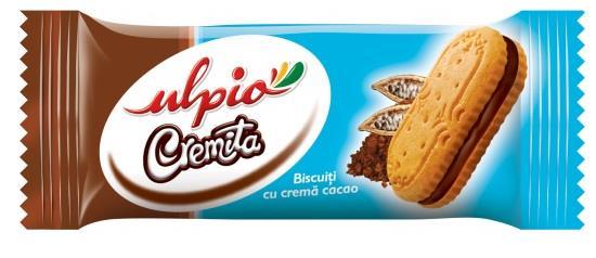 Cremita Cocoa Biscuits with Whipped Cream Filling 30g Ulpio