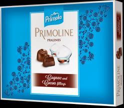 Pralines For unforgettable moments with friends, the Primoline range combines creamy chocolate with a double cream layer in a delicious variety. Primoline Assorted Pralines 105.