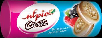 Ulpio Cremita Vanilla Biscuits with Cocoa Filling 30g Ulpio Cremita Cocoa Biscuits with Whipped Cream Filling 30g Ulpio