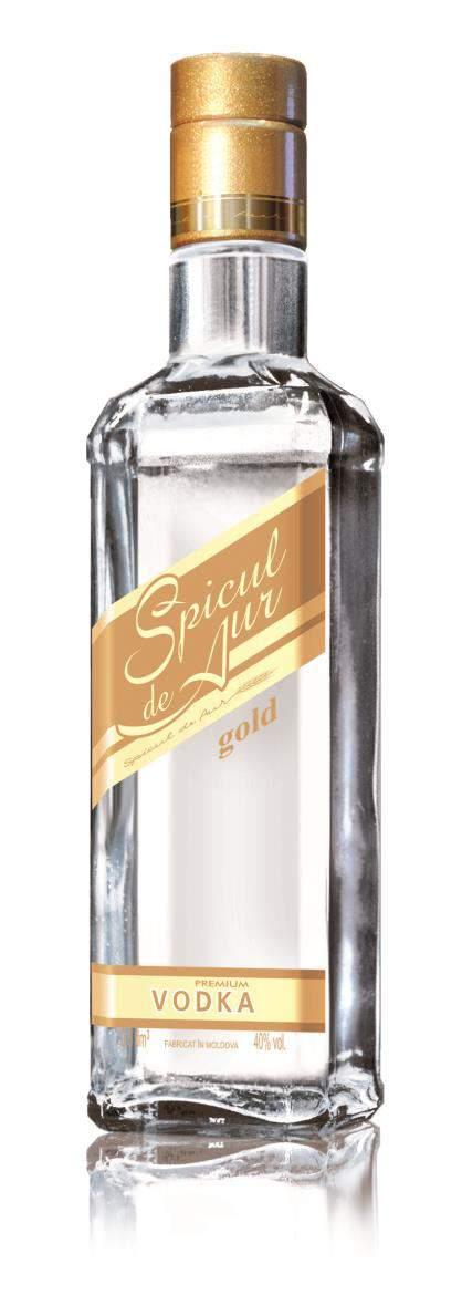 Vodka " Spicul de Aur Gold " The main distinguishing feature of the original "Spicul de Aur gold" vodka is