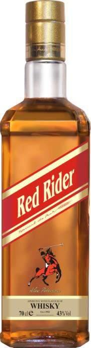 Strong alcoholic beverage with whiskey flavour "Red Rider" Ursar The beverage with aroma of whisky.