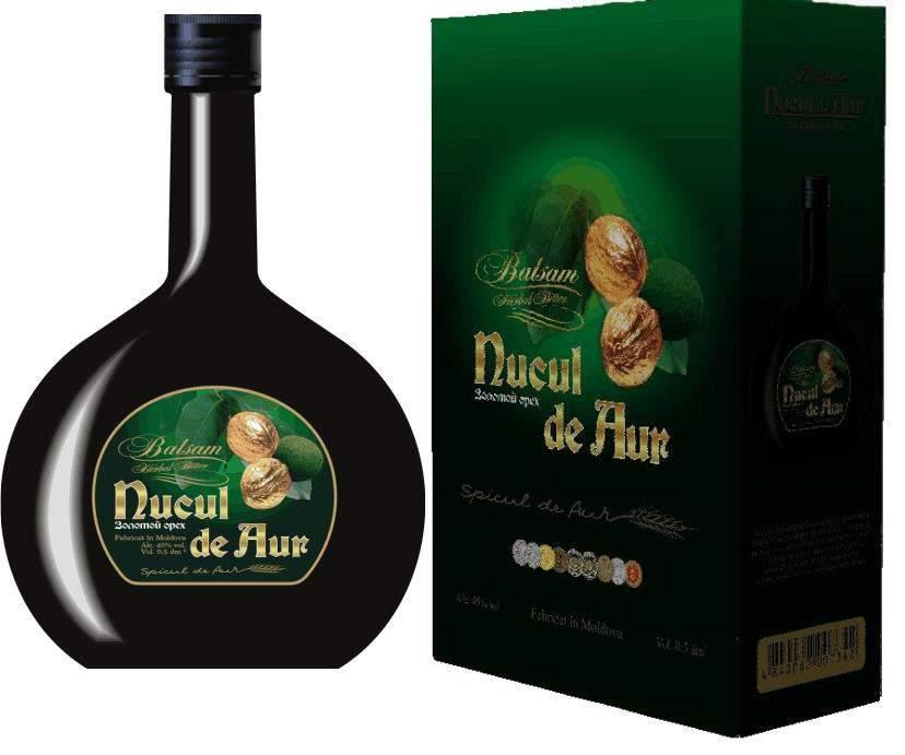 (erbal Bitter Nucul de aur (souvenir box) Golden nut Nucul de Aur Herbal bitter is a medicine drink, which generously absorbed a multitude of aromatic infusions of medicinal herbs, roots, fruits,