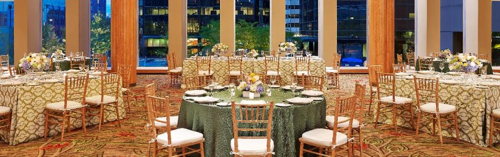 Complimentary menu tasting for up to four, approximately three months prior to your wedding No outside food and beverage may be brought into the hotel by the
