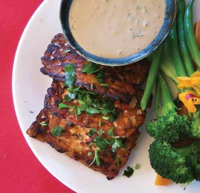 Iron rich recipe idea #1 Tempeh steak with tahini and steamed veg This is a great recipe where you can vary the vegetables you use to steam, using whatever is in season.