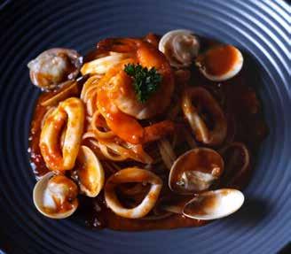 80 Fresh field mushroom, garlic, chili padi Tom Yam Seafood Linguine 18.