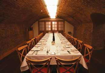 THE SANDEMAN ROOM Our stunning vaulted Sandeman Room can seat up to 24 or up to 30 for a reception.