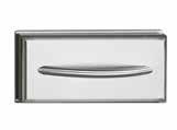 STEEL SINGLE DRAWER WITH CURVED STAINLESS STEEL