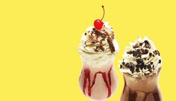 Shakes Hardshakes 6.79 Adult only treat Black Forest Gateau New 6.79 Thick fruit shake with cherry liqueur, strawberry ice cream, raspberry puree, chocolate sauce, whipped cream and... a cherry on top!