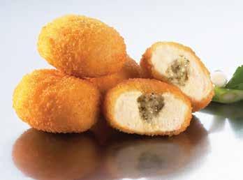 5g 400 Product Description Garlic Chicken Ball Premium chicken breast meat with a liquid garlic centre. Can be deep fried or oven baked. Great as a finger food or snack.