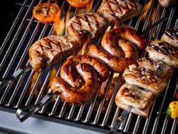 Health Canada recommends cooking pork to an internal temperature of 160 F/71 C.