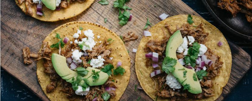THURSDAY SLOW COOKER CARNITAS 1 tablespoon avocado oil (or other high smoke point/low flavor oil) 4 1/2 pound pork shoulder (bone-in is more flavorful, but boneless is fine too) 2 teaspoons kosher or