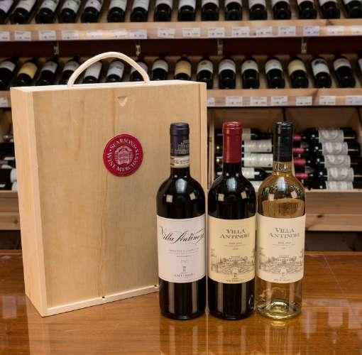 Wines in Wood Three bottles carefully selected from a favourite producer or wine region, packaged