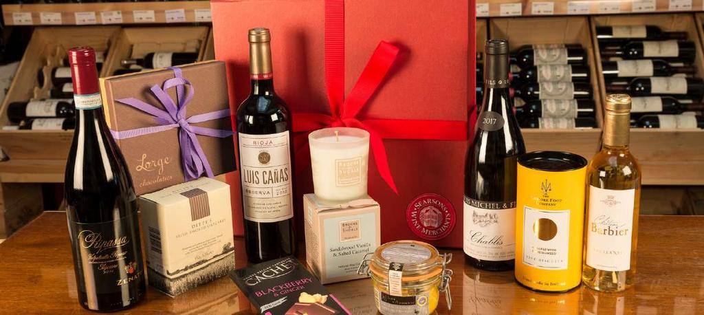 Packed to the brim with Foie Gras, biscuits, crackers, waffles, Irish handmade chocolates, and a Brooke & Shoals scented candle. 21. LUXURY HAMPER 180.