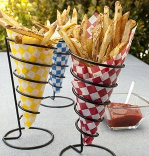 French Fry Station French Fry Station French Fries Served in Paper Cones With a Variety of Toppings Including: Blue Cheese Dressing Chipotle