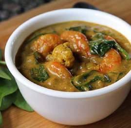 Shrimp & Cauliflower Curry Double Serving - Use Leftovers Add 1 Tbsp.