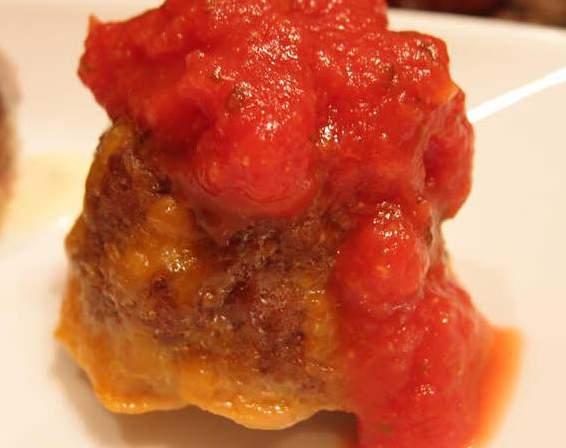 Cheddar Chorizo Meatballs INGREDIENTS 1 1/2 lb. Ground Beef 1 1/2 Chorizo Sausages 1 Cup Cheddar Cheese 1 Cup Tomato Sauce 1/3 Cup Crushed Pork Rinds 2 Large Eggs 1 tsp. Cumin 1 tsp.