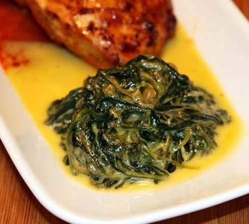 Cheesy Spinach INGREDIENTS 7 Cups Spinach 1 1/2 Cup Cheddar Cheese 3 Tbsp. Butter 1/2 tsp. Mrs. Dash 1/2 tsp. Salt 1/2 tsp. Pepper INSTRUCTIONS 1. Heat a pan on the stove, adding the butter. 2.