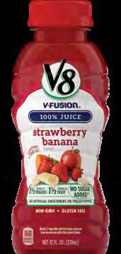 THE V IS FOR VEGETABLES. Improve outcomes through nutrition with V8 beverages.