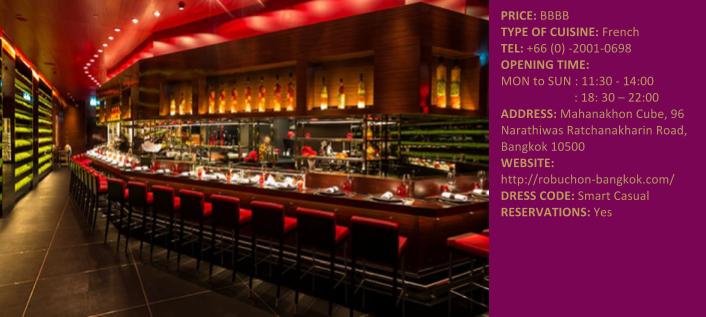 LE ATELIER DE JOEL ROBUCHON The decoration has borrowing the same concepts from all L Atelier branches, and designed by interior designer Pierre-Yves Rochon (who did London's Savoy and Paris s