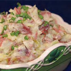 "St. Patrick's Colcannon" by Debs This is an 'Irish' way to deal with the leftover corned beef after the American corned beef and cabbage feast.