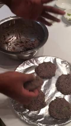BETTER BURGER Rohan made the Better Burgers by mashing the black