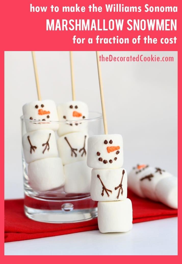 Place some marshmallows onto a skewer stick and melt some chocolate chips in a heat-proof bowl. 2.