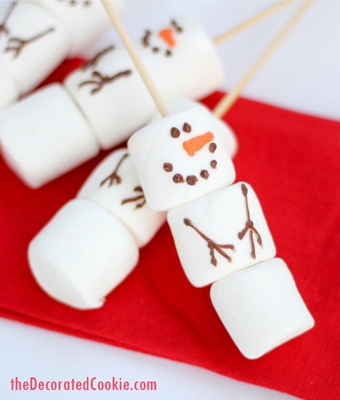 decorate the eyes and mouth and any other decoration you want your snowmen to have! 3.